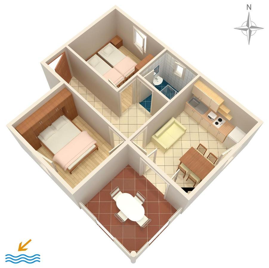Apartments By The Sea Vrsi - Mulo, Zadar - 5951 ภายนอก รูปภาพ